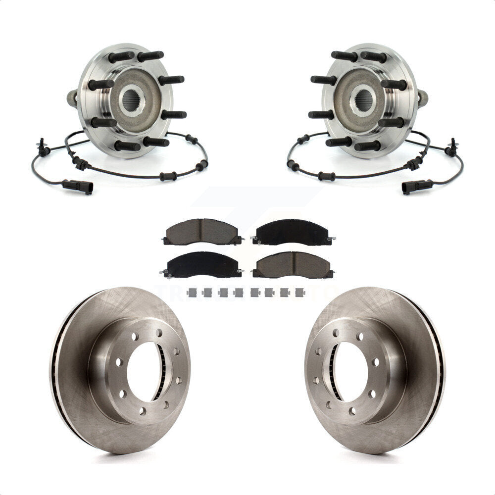 Kit de plaquettes de Rotor de frein à disque, ensemble de roulements de moyeu avant pour Dodge Ram 2500 3500 4W