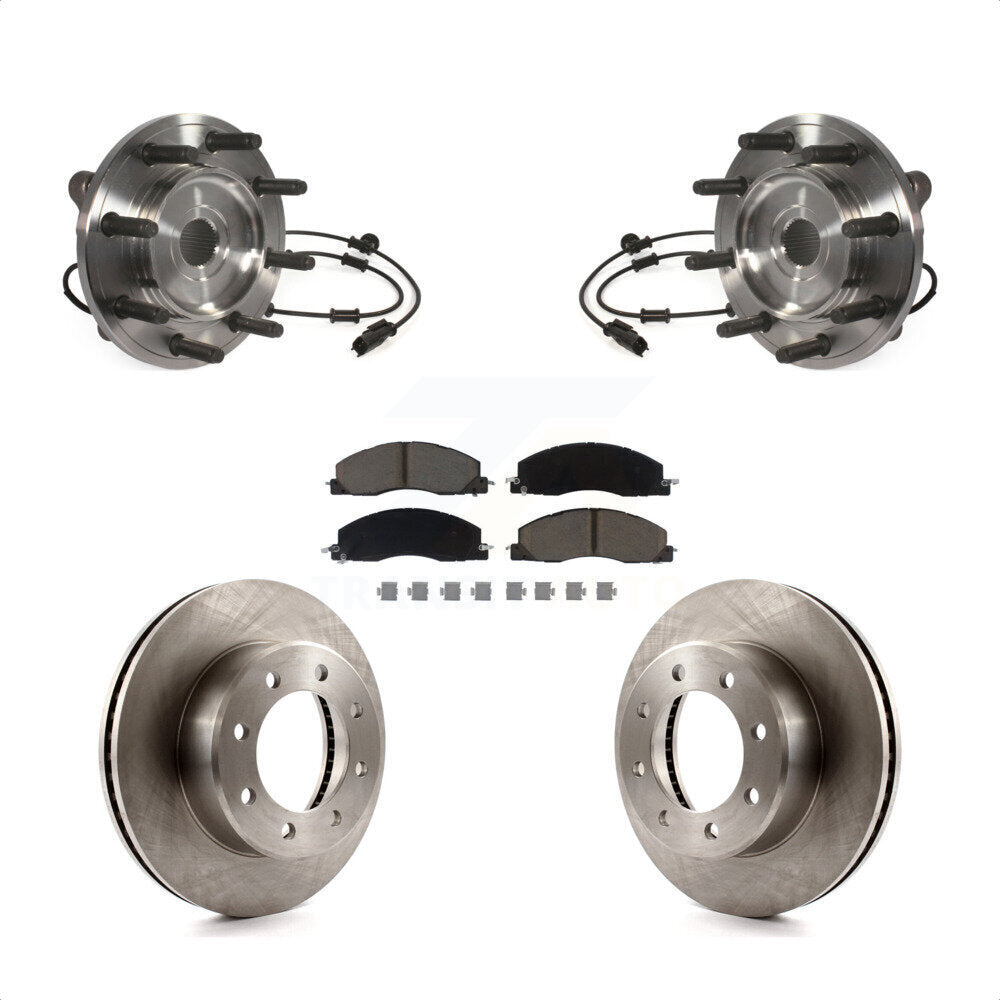 Ensemble de roulements de moyeu avant, Rotors et plaquettes de frein à disque pour Ram 3500 2500