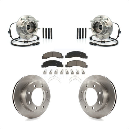 Ensemble de roulements de moyeu avant, Kit de plaquettes de Rotor de frein pour Ford Excursion 4W 2001 – 2005