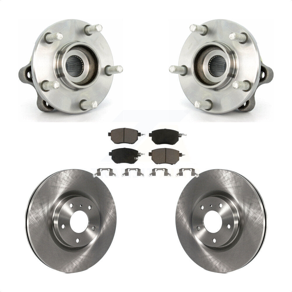 Kit de plaquettes de Rotor de frein à disque, ensemble de roulements de moyeu avant pour Nissan Muran 2005 – 2007
