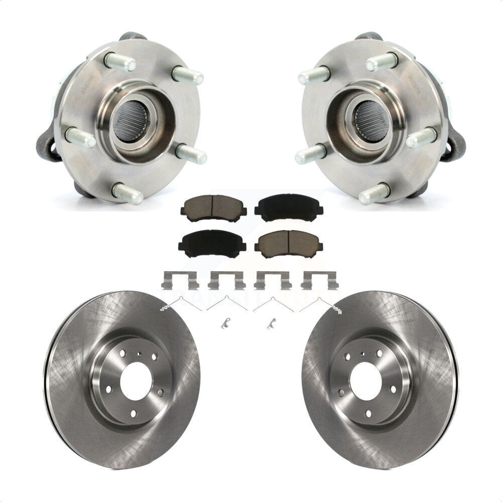 Ensemble de roulements de moyeu avant, Rotors et plaquettes de frein à disque pour Nissan Maxima