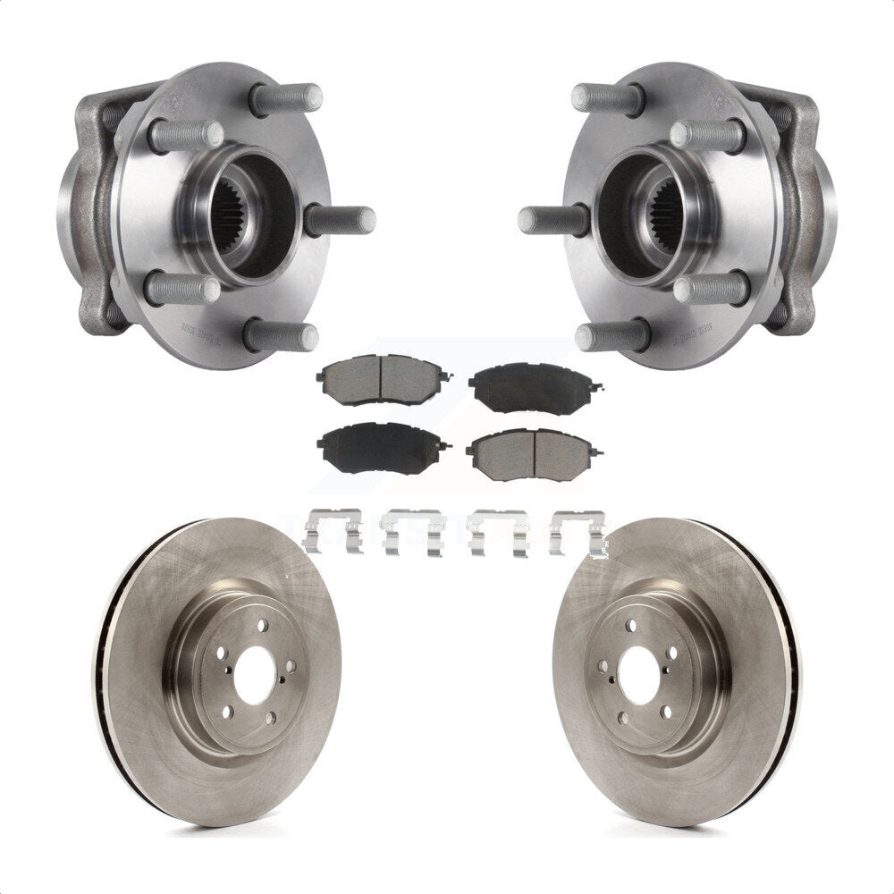 Ensemble de roulement de moyeu avant, Rotor de frein à disque et Kit de plaquettes pour Subaru Forester 2.0