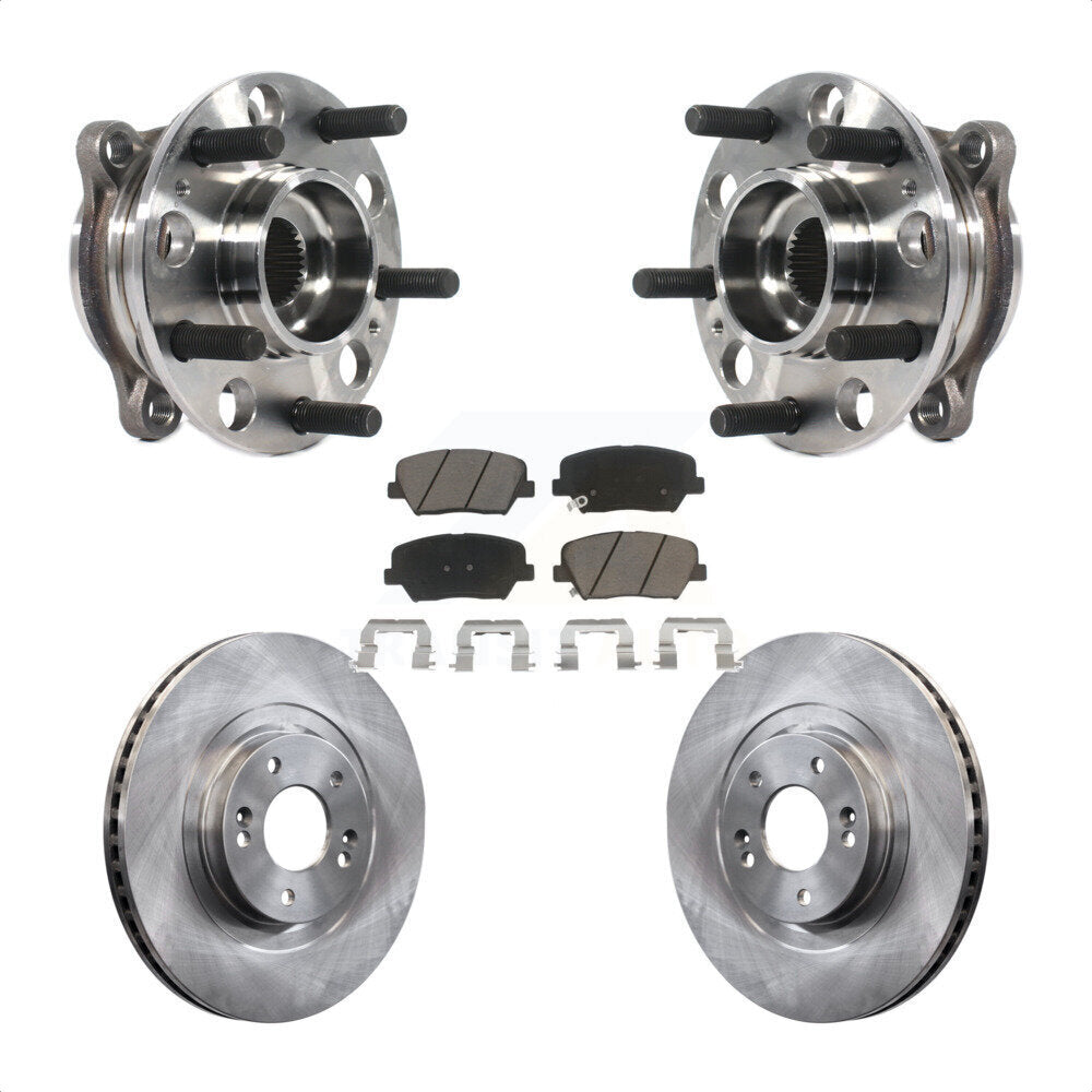 Kit de plaquettes de Rotor de frein, roulement de moyeu avant, pour Hyundai Santa Fe Sport 2,4 l 2.0 15-16