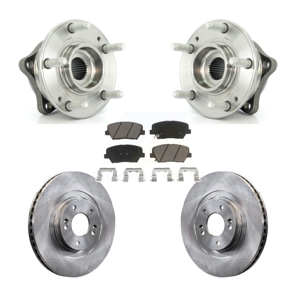 Kit de Rotor et de plaquettes de frein, roulement de moyeu avant, pour Hyundai Santa Fe Sport Kia Sorent