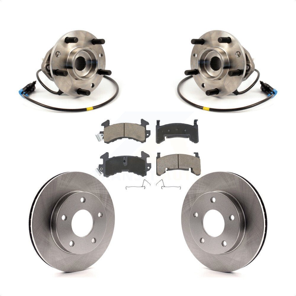 Kit de plaquettes de Rotor de frein à disque, roulement de moyeu avant, pour Chevrolet S10 GMC Sonoma 4W 1997