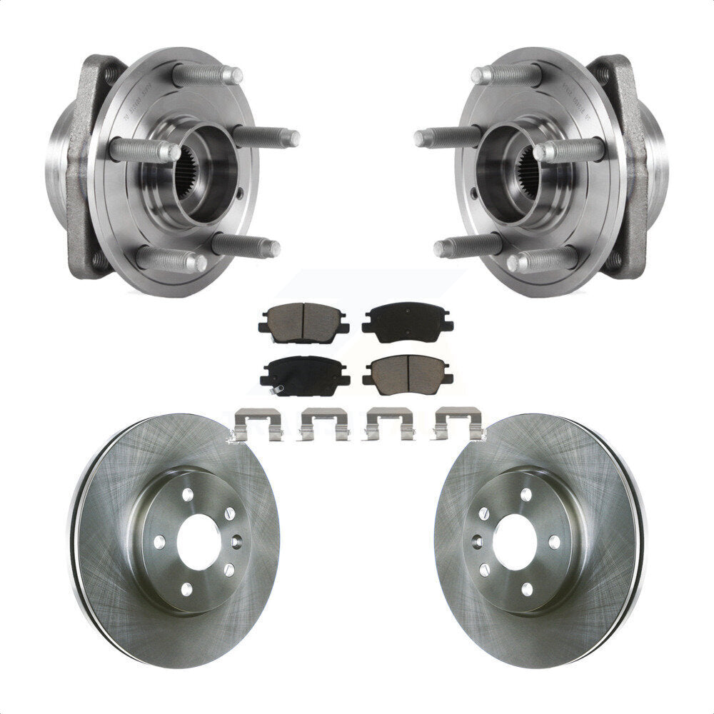 Kit de plaquettes de Rotor de frein, ensemble de roulements de moyeu avant pour Chevrolet Cruze Volt Bolt E