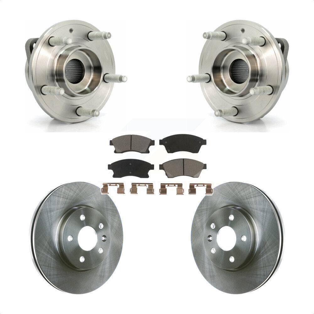 Kit de Rotor et de plaquettes de frein, roulement de moyeu avant, pour moteur à gaz Chevrolet Cruze 2014 – 2015