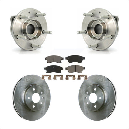 Kit de Rotor et de plaquettes de frein, roulement de moyeu avant, pour moteur à gaz Chevrolet Cruze 2014 – 2015