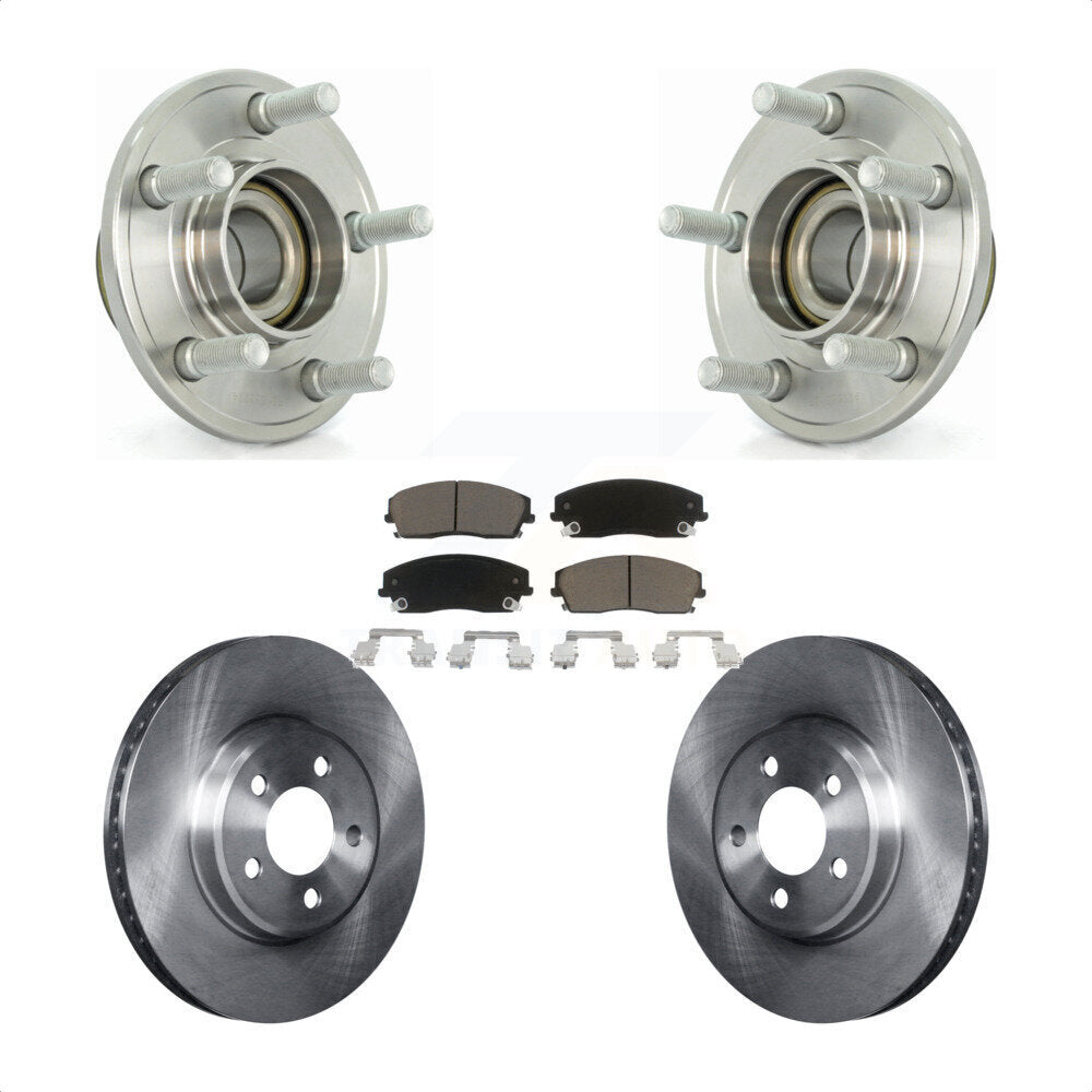 Kit de plaquettes de Rotor de frein, roulement de moyeu avant, pour Dodge Chrysler 300 Charger Challenge