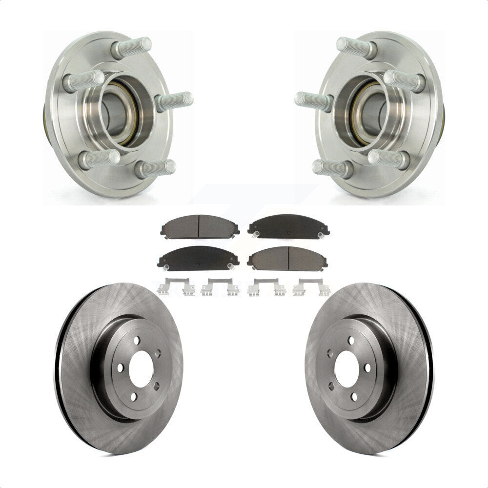 Kit de plaquettes de Rotor de frein, roulement de moyeu avant, pour Dodge Chrysler 300 Charger Challenge