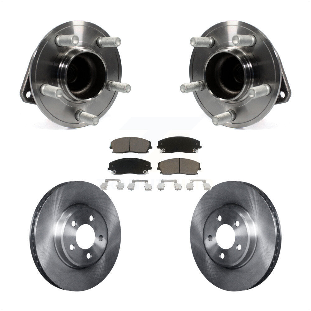 Kit de plaquettes de Rotor de frein, roulement de moyeu avant, pour Dodge Charger Chrysler 300 Challenge