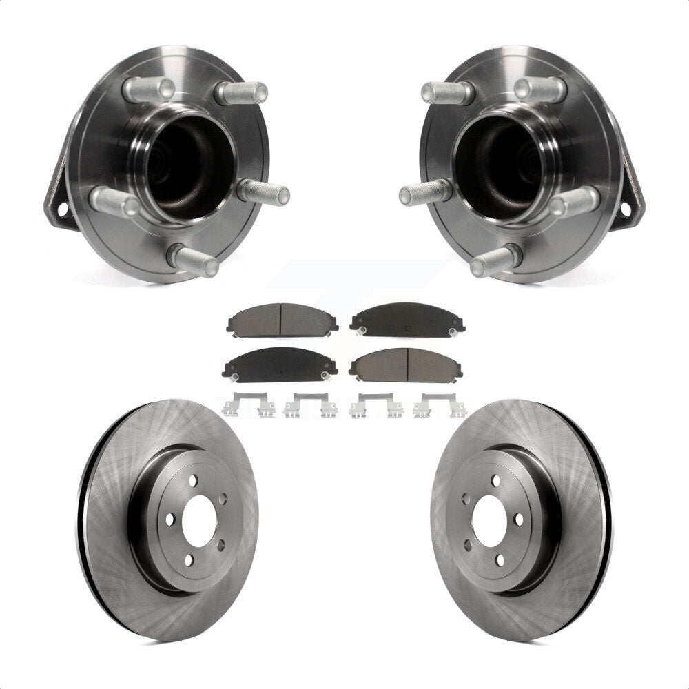 Kit de plaquettes de Rotor de frein, roulement de moyeu avant, pour Dodge Chrysler 300 Charger Challenge