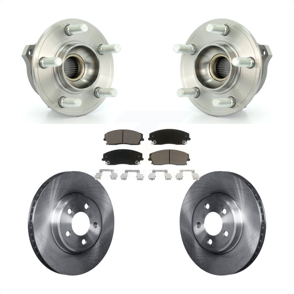 Kit de plaquettes de Rotor de frein à disque, roulement de moyeu avant, pour Dodge Charger Chrysler 300 Magnu