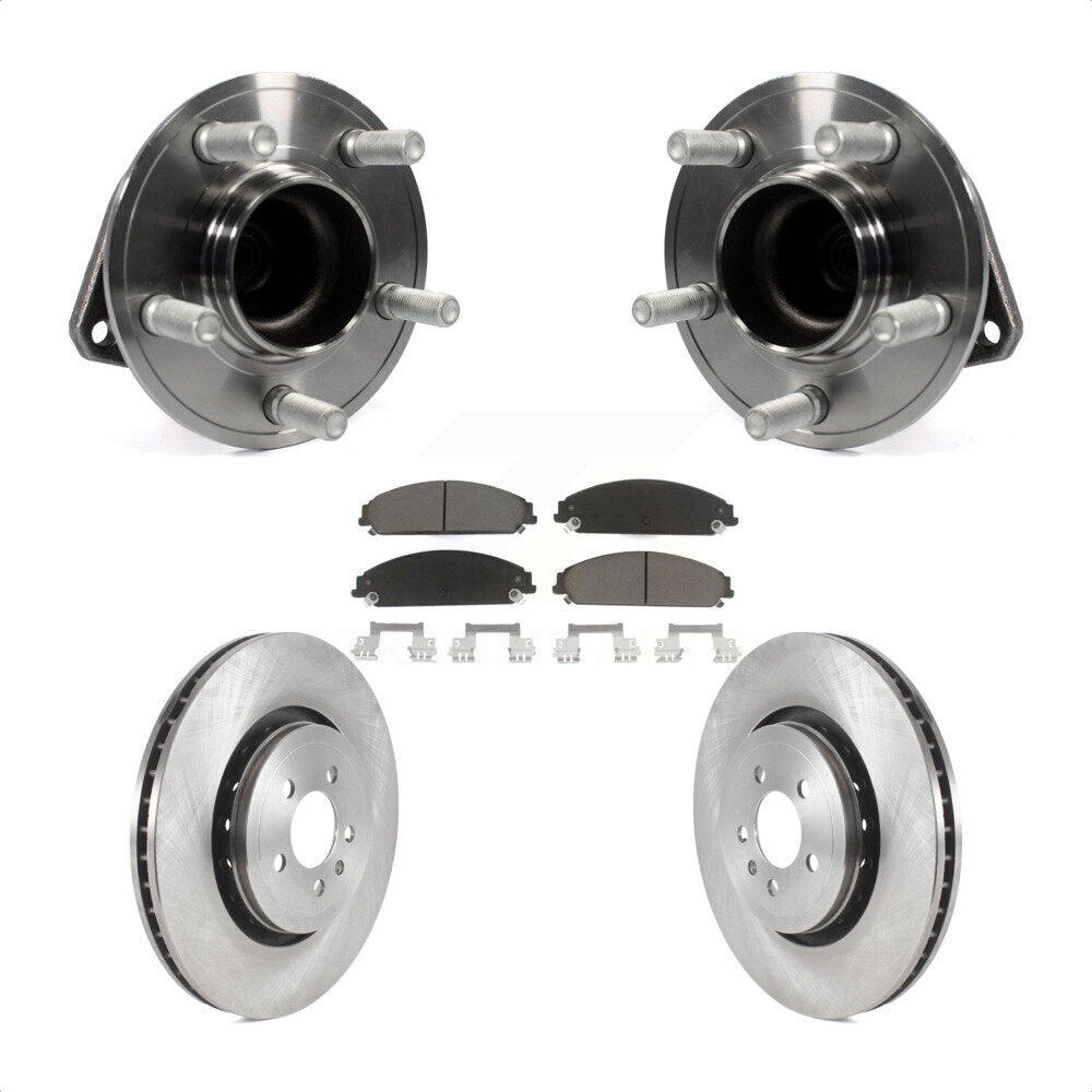 Kit de plaquettes de Rotor de frein, roulement de moyeu avant, pour Dodge Charger RWD 2015 – 2018 avec 5.7