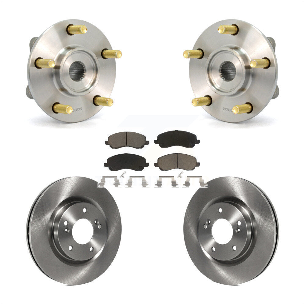 Kit de rotor et plaquettes de frein avec roulement de moyeu avant pour Mitsubishi Eclipse 2006 à 10 31 0