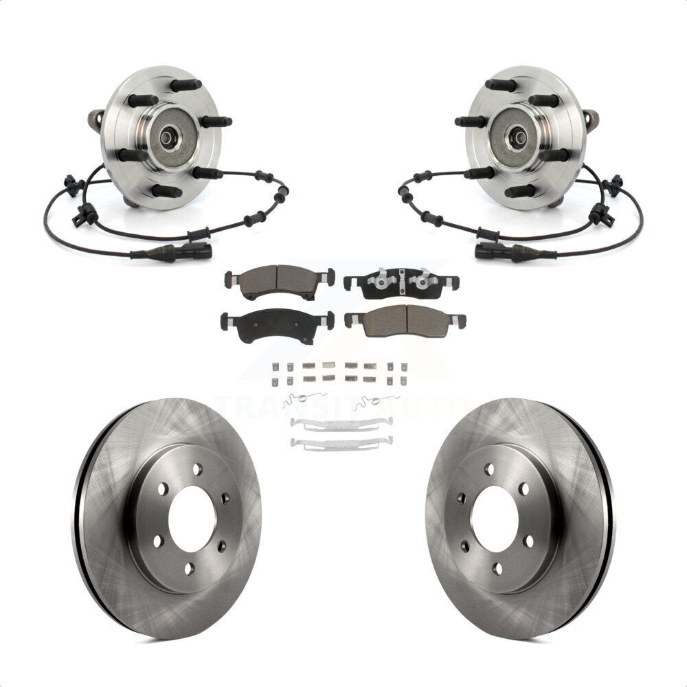 Kit de plaquettes de Rotor de frein à disque, roulement de moyeu avant, pour Ford Expedition Lincoln Navigato