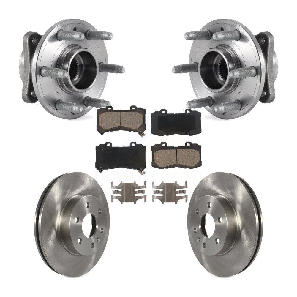Kit de plaquettes de Rotor de frein à disque, roulement de moyeu avant, pour Chevrolet Colorado GMC Canyon 4W