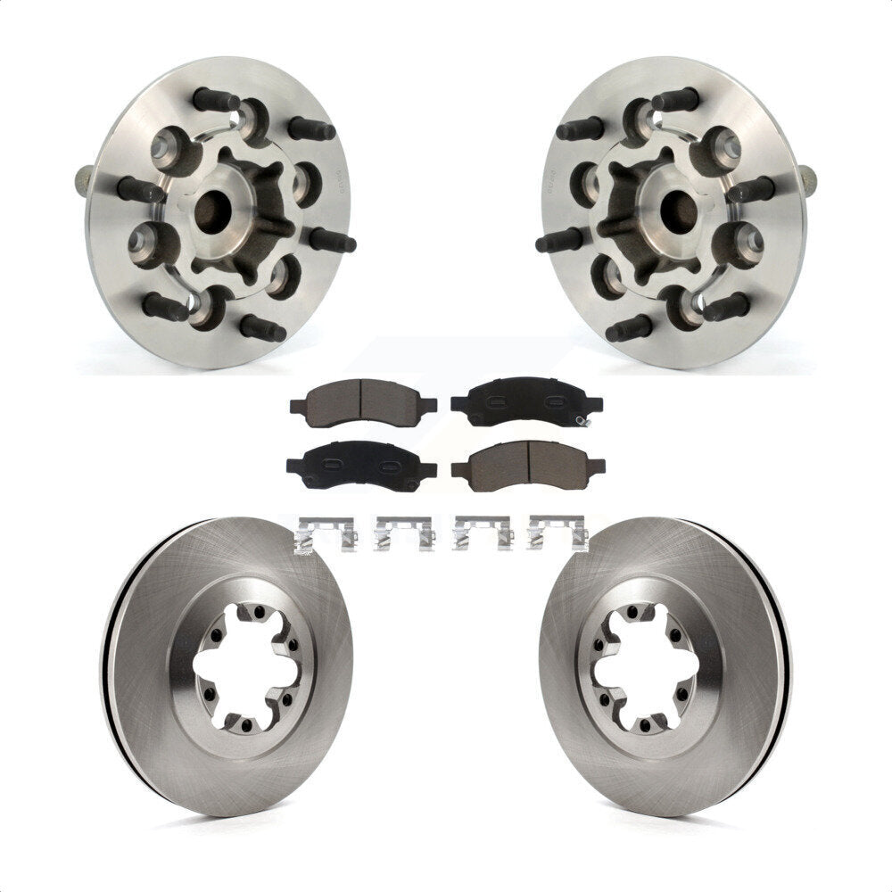 Kit de plaquettes de Rotor de frein, ensemble de roulements de moyeu avant, pour Chevrolet Colorado GMC Canyo