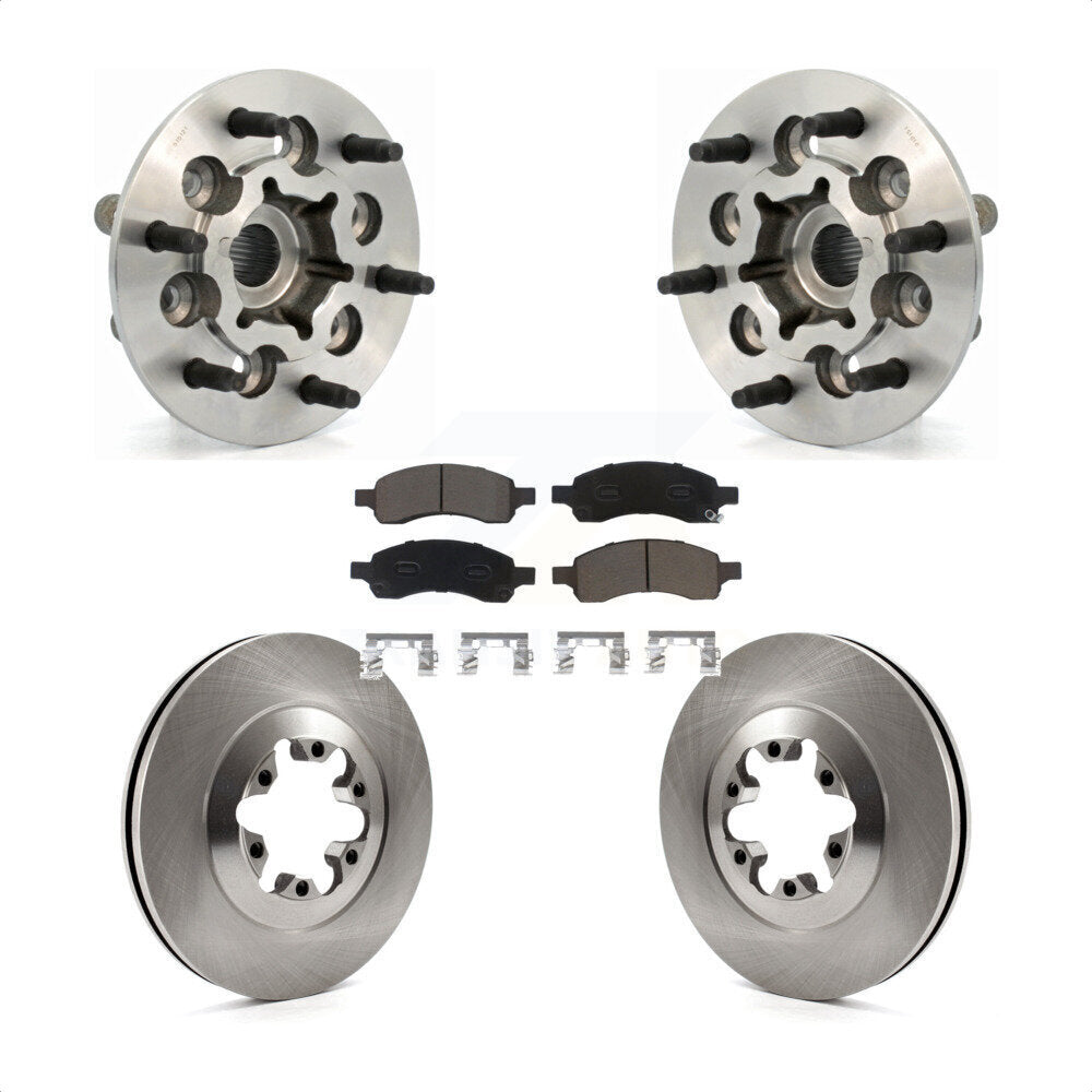 Kit de plaquettes de Rotor de frein, ensemble de roulements de moyeu avant, pour Chevrolet Colorado GMC Canyo