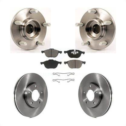 Ensemble de roulement de moyeu avant, Rotor de frein à disque et Kit de plaquettes en céramique pour Mazda 3 2.0