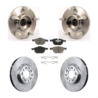 Ensemble de roulement de moyeu avant, Rotor de frein à disque et Kit de plaquettes en céramique pour Mazda 3 2.3
