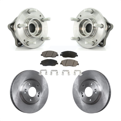 Kit de rotor de frein et de plaquettes d'assemblage de roulement de moyeu avant pour Hyundai Santa F 2007 – 2009