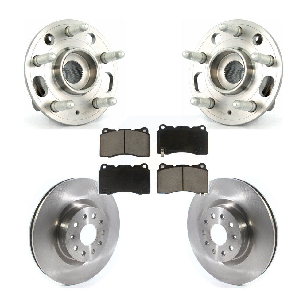 Kit de Rotor et de plaquettes de frein, roulement de moyeu avant, pour Cadillac CTS avec roue d'usine de 18 pouces