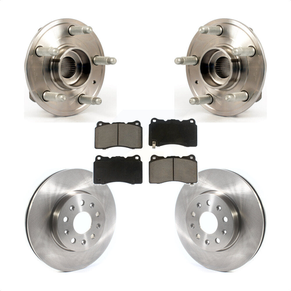 Kit de plaquettes de Rotor de frein, roulement de moyeu avant, pour Cadillac CTS 2014 avec étrier Brembo