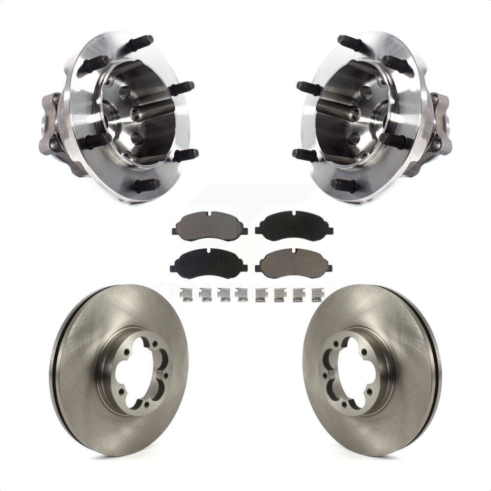 Ensemble de roulement de moyeu avant, Rotor de frein à disque et Kit de plaquettes pour Ford Transit-350 H