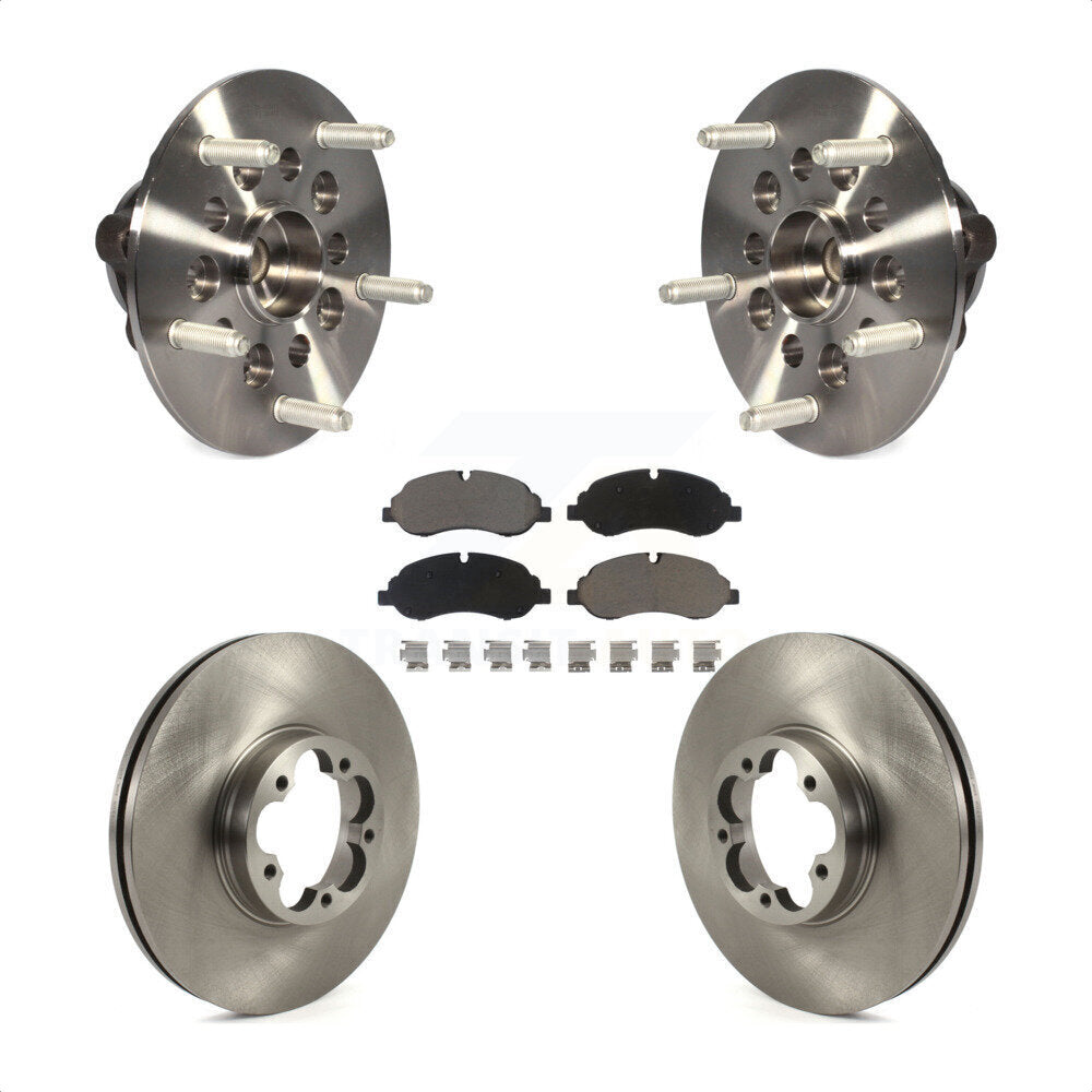 Ensemble de roulement de moyeu avant, Rotor de frein à disque et Kit de plaquettes pour Ford Transit-350 H