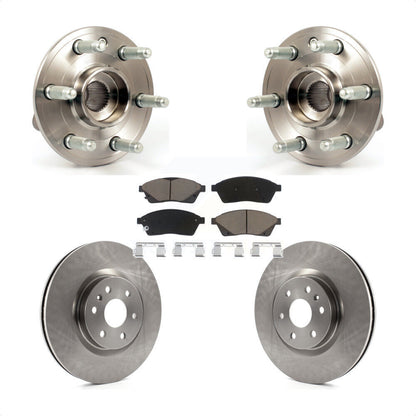 Ensemble de roulement de moyeu avant, Rotor de frein à disque et Kit de plaquettes pour Cadillac SRX Saab 9-4