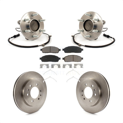 Ensemble de roulement de moyeu avant, Rotor de frein à disque et Kit de plaquettes pour Ford F-150 RW 2009