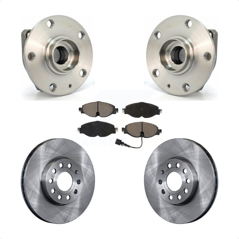 Kit de plaquettes de Rotor de frein à disque, roulement de moyeu avant, pour Volkswagen Golf SportWagen e-Gol