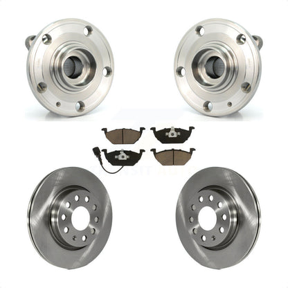 Ensemble de roulements de moyeu avant, Rotors et plaquettes de frein à disque, Kit pour Volkswagen Jetta