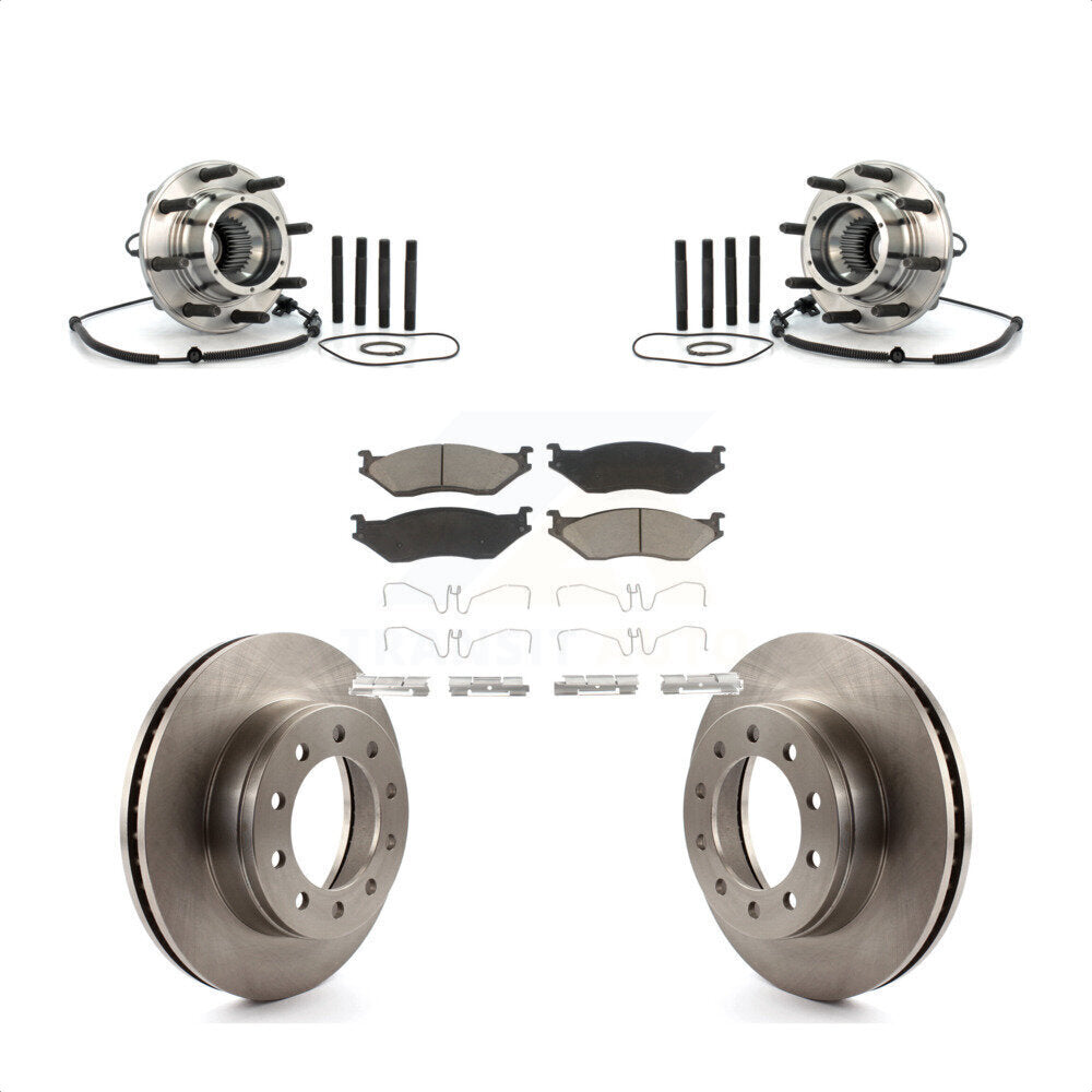 Kit de plaquettes de Rotor de frein à disque, roulement de moyeu avant, pour Ford 2010 Super Duty 4 X, F-550