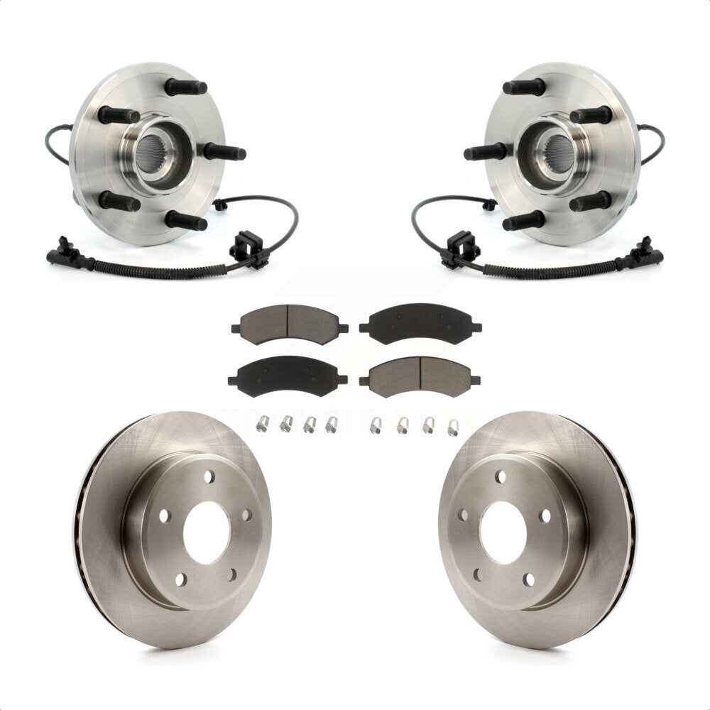 Kit de Rotor et de plaquettes de frein, roulement de moyeu avant, pour Dakota Dodge Ram Mitsubishi Raide
