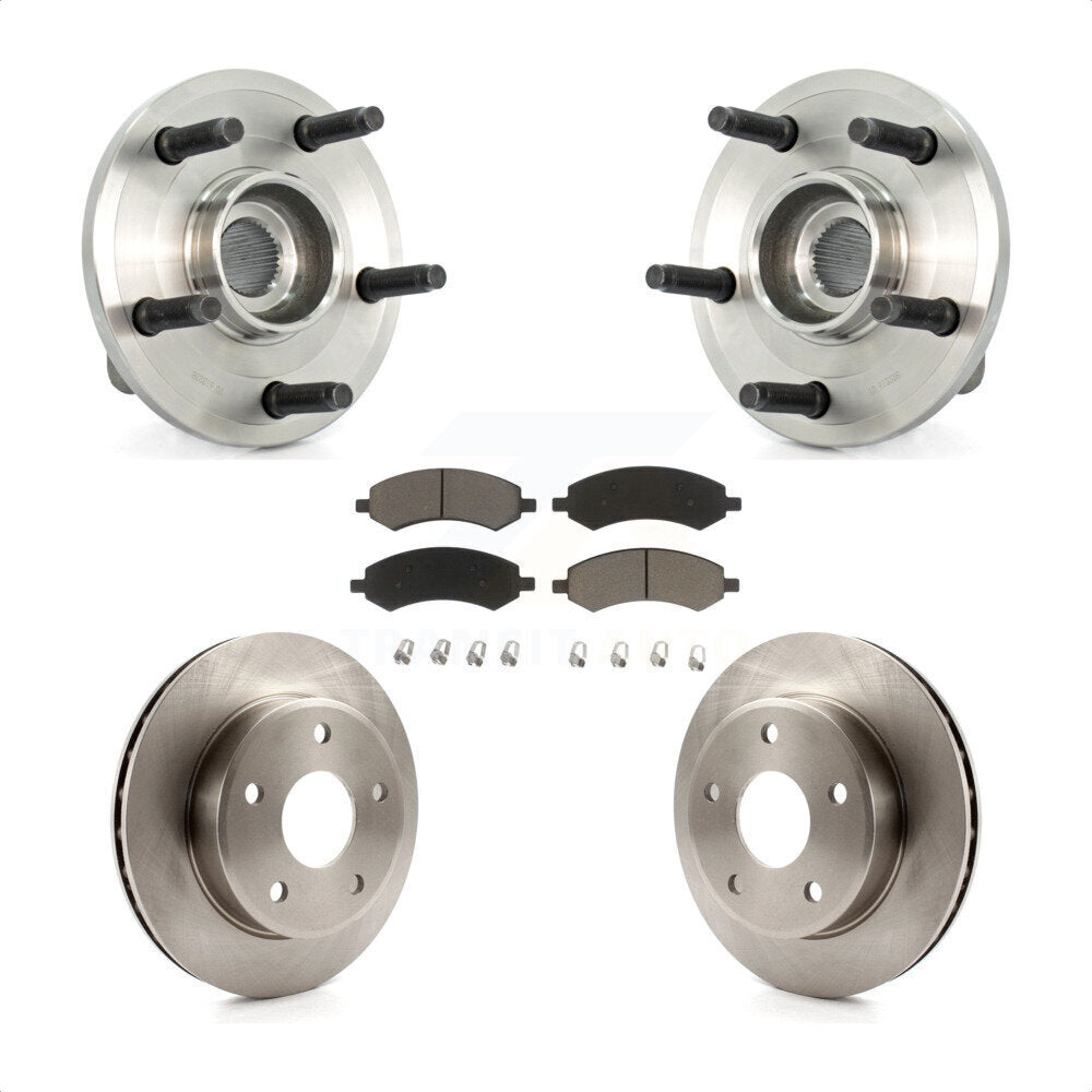 Kit de Rotor et plaquettes de frein à disque, roulement de moyeu avant, pour Dodge Dakota Mitsubishi Raide