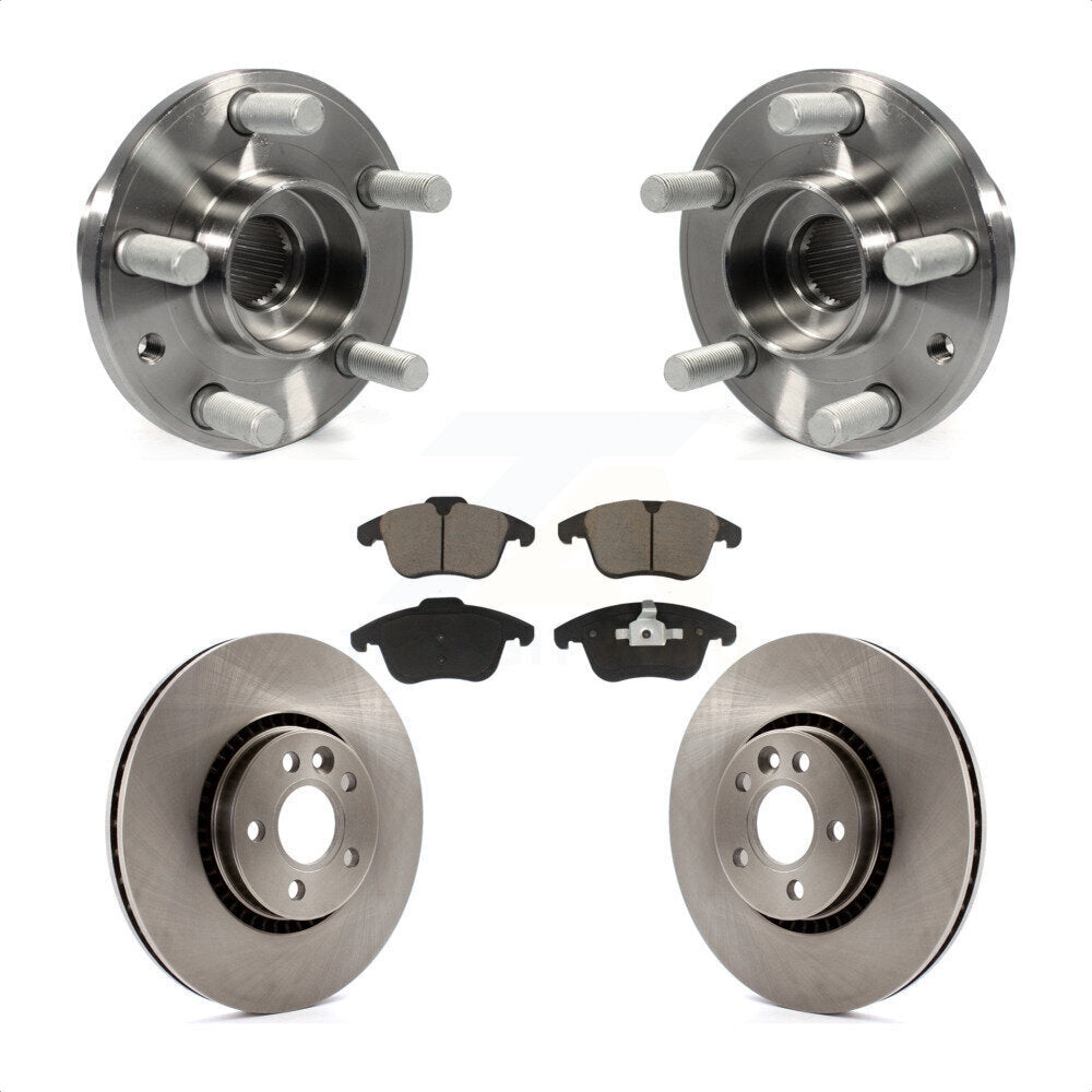 Kit de plaquettes de Rotor de frein à disque, ensemble de roulements de moyeu avant pour Land Rover LR 2008 – 2015