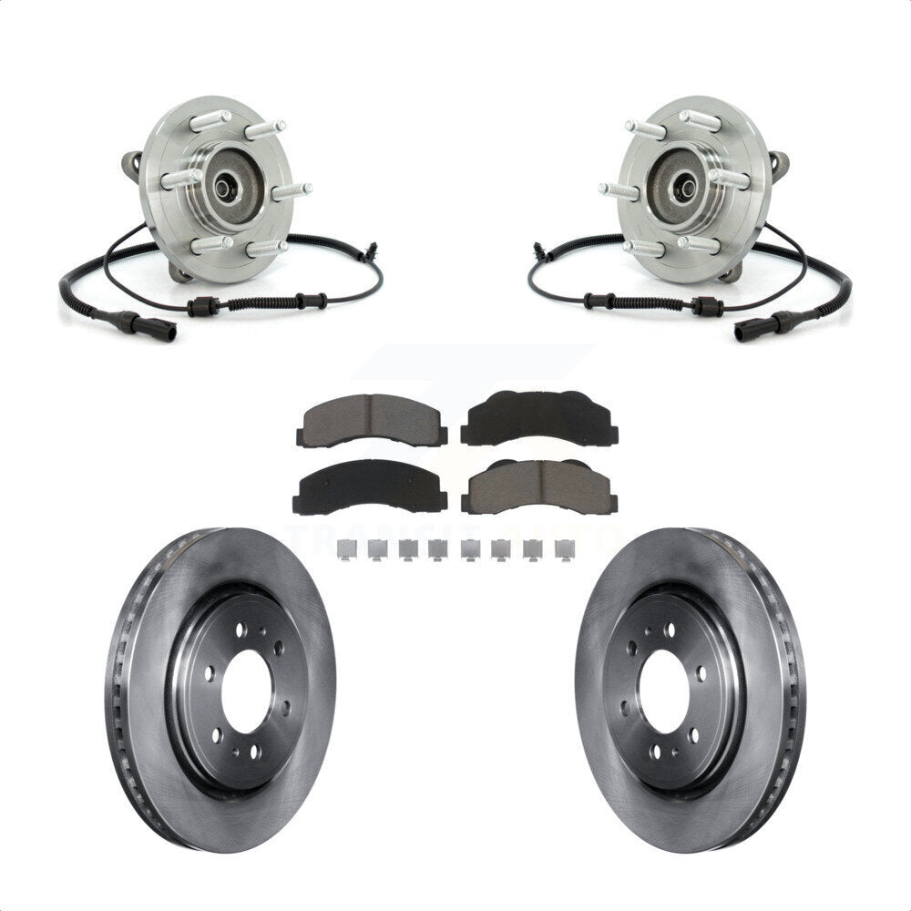 Kit de plaquettes de Rotor de frein, roulement de moyeu avant, pour Ford Expedition Lincoln Navigator 4W