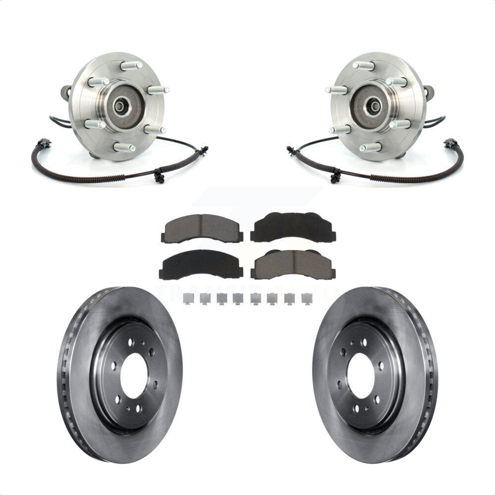 Kit de plaquettes de Rotor de frein, ensemble de roulements de moyeu avant, pour Ford F-150 Expedition Lincol