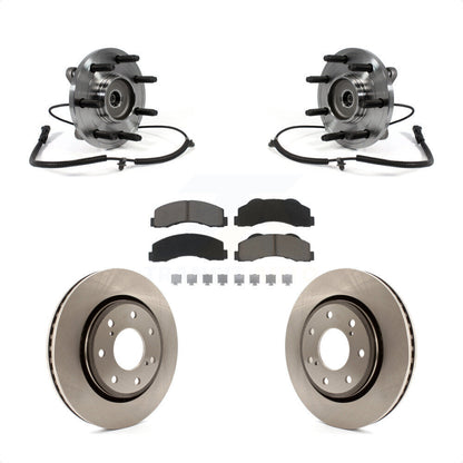 Kit de rotors de frein à disque et de plaquettes en céramique, ensemble de roulements de moyeu avant, pour Ford F-15