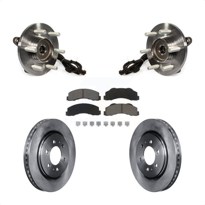 Kit de rotors de frein à disque et de plaquettes en céramique, ensemble de roulements de moyeu avant, pour Ford F-15
