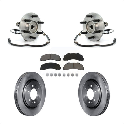 Kit de rotors de frein à disque et de plaquettes en céramique, ensemble de roulements de moyeu avant, pour Ford F-15