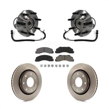 Kit de rotors de frein à disque et de plaquettes en céramique, ensemble de roulements de moyeu avant, pour Ford F-15