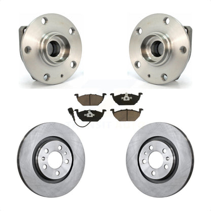 Ensemble de roulements de moyeu avant, Rotor de frein à disque et Kit de plaquettes pour Volkswagen Golf Cit