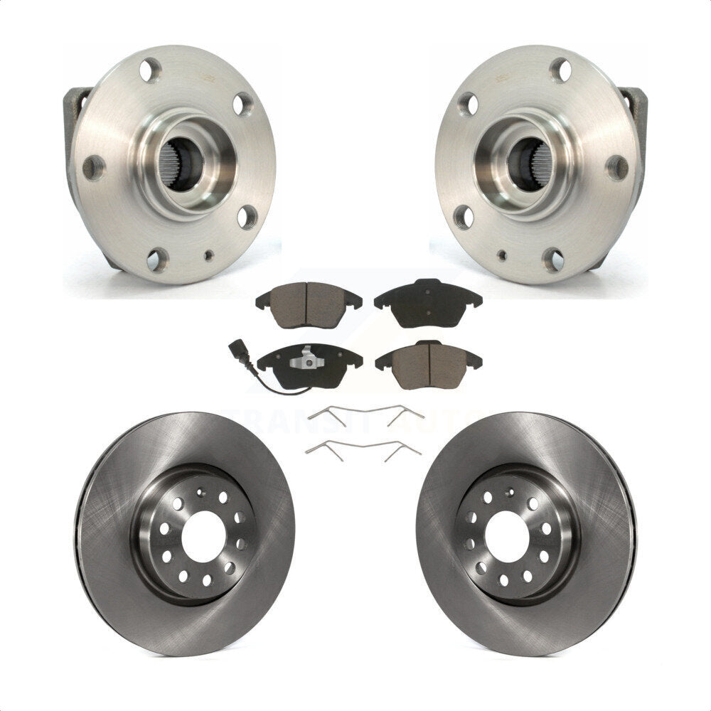 Kit de plaquettes de Rotor de frein, roulement de moyeu avant, pour Volkswagen GTI, bride de montage à 3 boulons