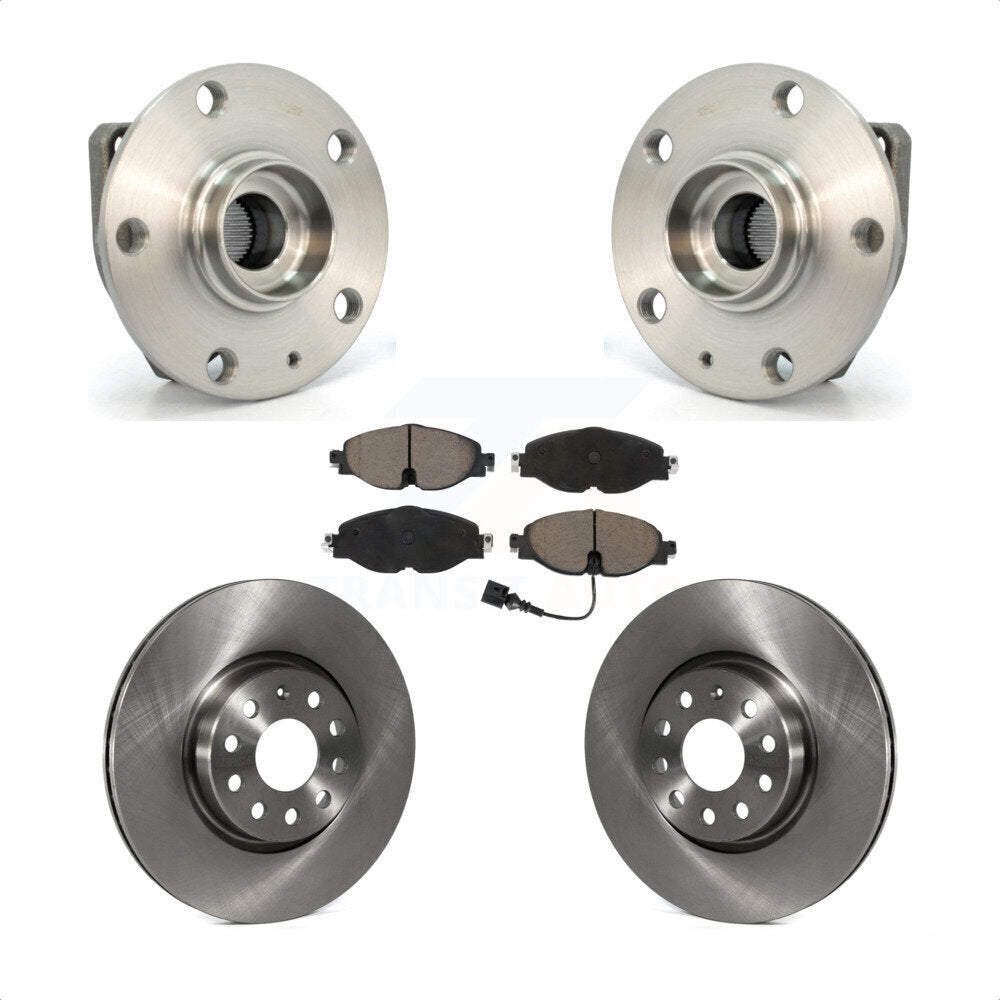 Kit de plaquettes de Rotor de frein à disque, ensemble de roulements de moyeu avant, pour Volkswagen Golf Alltrac