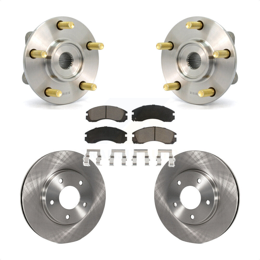 Ensemble de roulements de moyeu avant, Kit de plaquettes de Rotor de frein pour Mitsubishi Eclipse 2000 3.0