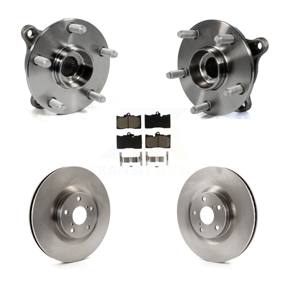 Kit de Rotor et plaquettes de frein, roulement de moyeu avant (5 pièces) pour Lexus IS300 IS350 GS350 RC35