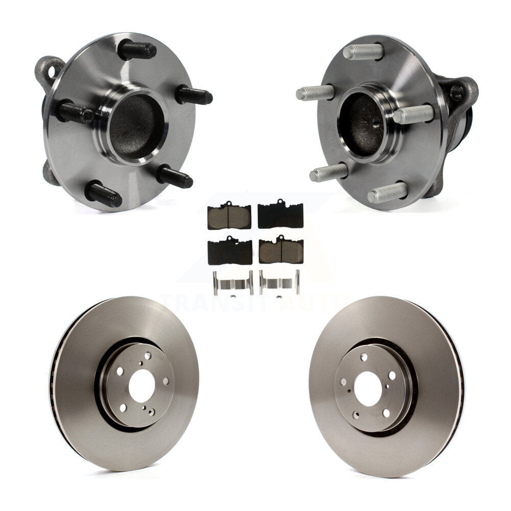 Kit de Rotor et de plaquettes de frein, roulement de moyeu avant (5 pièces) pour Lexus IS350 GS350 GS450h GS43